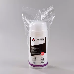 Pote Transparente Redondo 750 ml - C/60 Unidades