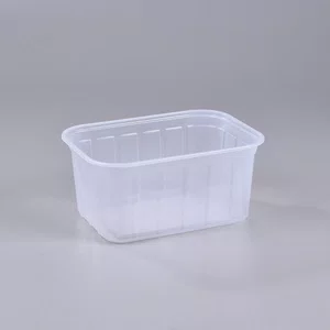 Pote Transparente Retangular 1500 ml - C/70 Unidades