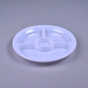 Prato Branco Com Divisão 26 cm - C/10 Unidades