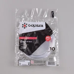 Prato Cristal 15 cm - C/10 Unidades