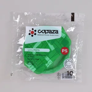Prato Verde 15 cm - C/10 Unidades