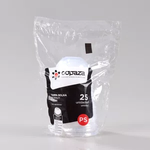 Tampa Bolha Super Transparente - C/25 Unidades