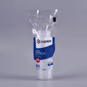 Tampa Perfurada  Transparente 330 - C/50 Unidades